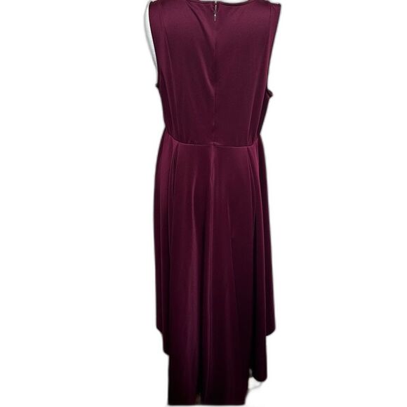 Torrid Maroon Sleeveless V-Neck High-Low Dress - Plus 18 -Rocker Whimsigoth Gla - Picture 3 of 6